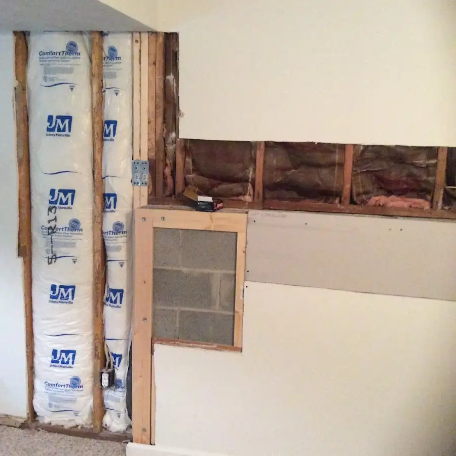 Wall insulation replacement during Contents Cleaning & Restoration in Anoka